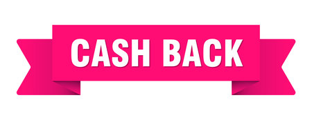 cash back ribbon. cash back ribbon isolated on transparent backgroundのイラスト素材
