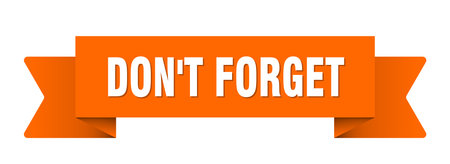 don't forget the ribbon. don't forget ribbon isolated on transparent backgroundのイラスト素材