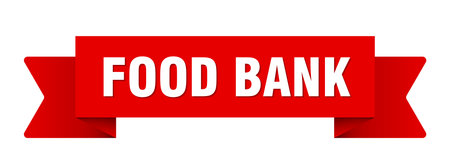 food bank ribbon. food bank ribbon isolated on transparent backgroundのイラスト素材