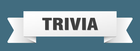trivia ribbon. trivia ribbon isolated on transparent backgroundのイラスト素材