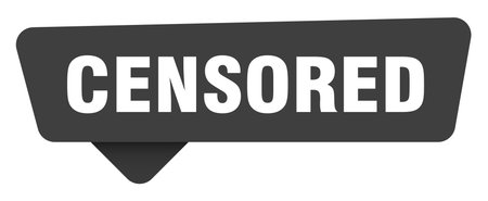 censored sticker. censored black sign isolated on transpatent backgroundのイラスト素材