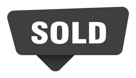 sold sticker. sold black sign isolated on transpatent backgroundのイラスト素材