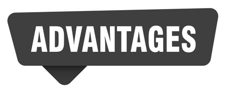 advantages sticker. advantages black sign isolated on transpatent backgroundのイラスト素材