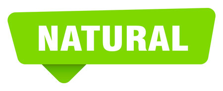 natural sticker. natural green sign isolated on transpatent backgroundのイラスト素材