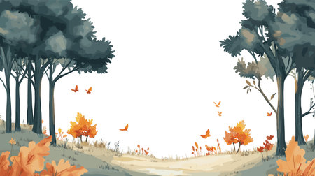 Black Forest. Black Forest hand drawn watercolor vector illustrationのイラスト素材