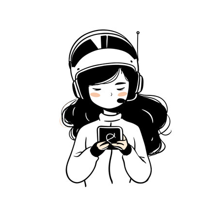 Race Car Driver simple black and white line art vector logo. Race Car Driverのイラスト素材