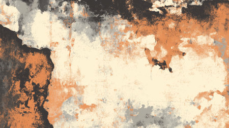 Grunge textured wall surface showing peeling paint and cracks. Grunge texture background or...