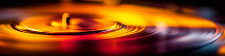 Capturing dynamic light streaks with motion blur in warm and cool colors. Abstract motion blur light streaks creating dynamic energyの写真素材