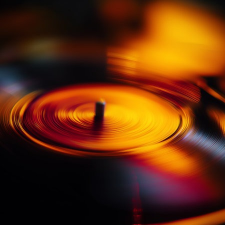 Capturing dynamic light streaks with motion blur in warm and cool colors. Abstract motion blur light streaks creating dynamic energyの写真素材