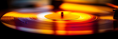 Capturing dynamic light streaks with motion blur in warm and cool colors. Abstract motion blur light streaks creating dynamic energyの写真素材