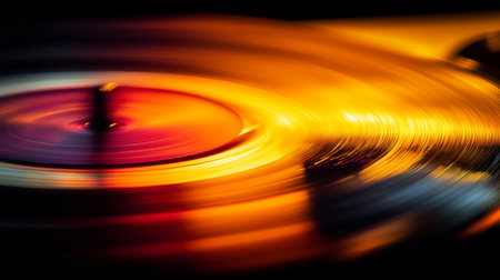 Capturing dynamic light streaks with motion blur in warm and cool colors. Abstract motion blur light streaks creating dynamic energyの写真素材