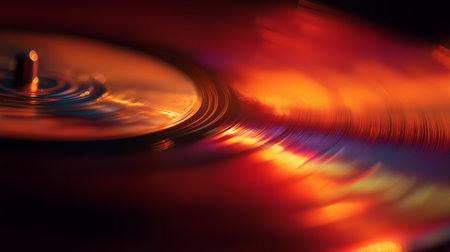 Capturing dynamic light streaks with motion blur in warm and cool colors. Abstract motion blur light...