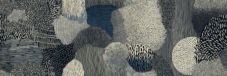 Abstract organic pattern creating dynamic visual textures. Abstract shapes and textures interlock,...