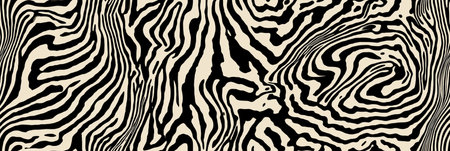 Seamless abstract pattern showing flowing black lines creating a distorted optical texture. Abstract...