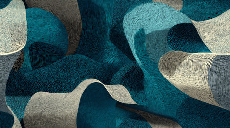 Abstract pattern creating a seamless textured background with flowing lines and harmonious colors....