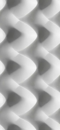 Abstract white and gray flowing waves forming a smooth seamless texture pattern. Seamless white...