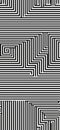 Abstract graphic pattern featuring black and white lines creating a seamless geometric background....
