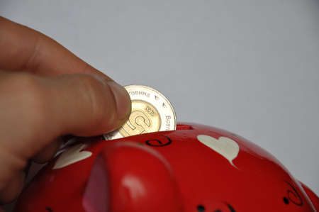 Saving money in the money boxes