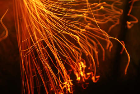 flames of fire on a black background
