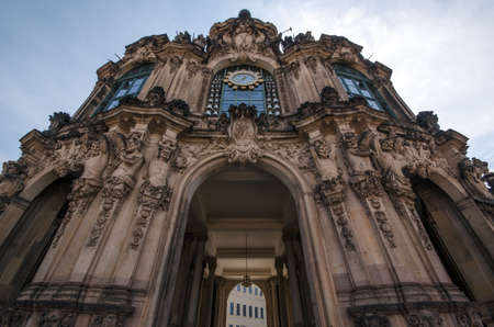 ancient cathedral in Dresdenの写真素材