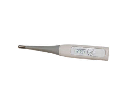 electronic thermometer with a higher temperature is isolated