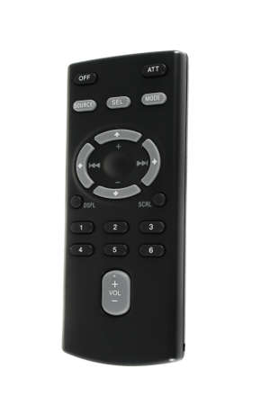 Remote control on a white backgroundの写真素材