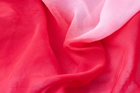 a beautiful red fabric with pleats
