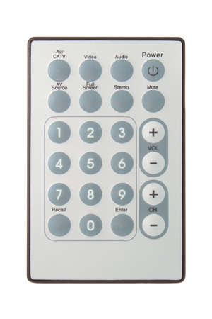 The remote control rectangel on a white backgroundの写真素材