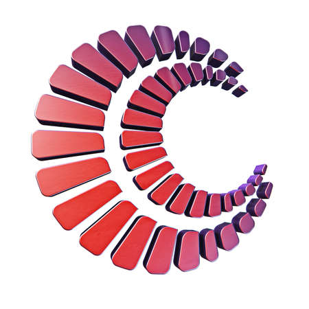 Abstract circle logo style 3d model