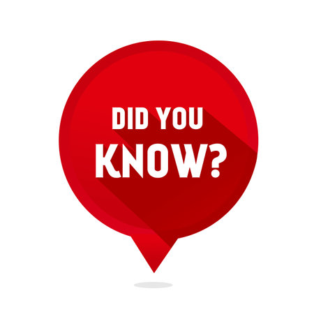 Did You Know - Banner design, Speech Bubble icon. Learning concept. vector.のイラスト素材