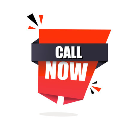 Call now banner. Business concept design. flat vector illustration.のイラスト素材