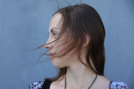 The portrait of a beautiful girlの写真素材