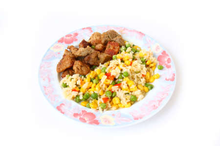 Vegetables with meatの写真素材