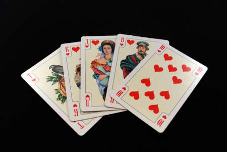 Royal flush combinationのeditorial素材