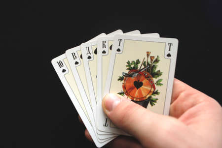 Royal flush combinationのeditorial素材