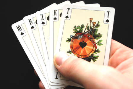 Royal flush combinationのeditorial素材