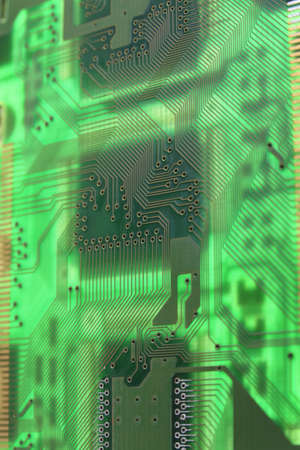 The Green PCB on the lighting.