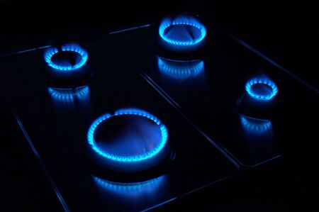 Gas stove burning - look in profile for more