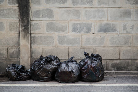 dirty trashの写真素材