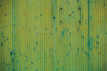 background from old green metal wallの写真素材