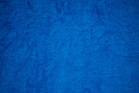 Blue canvas fabric backgroundの写真素材
