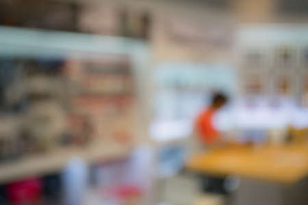 Blurred Shopping mallの写真素材