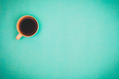 Coffee cup top viewの写真素材