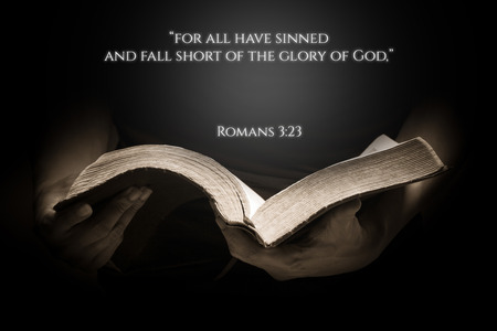 Vintage Bible Verse Background with the Bibleの写真素材