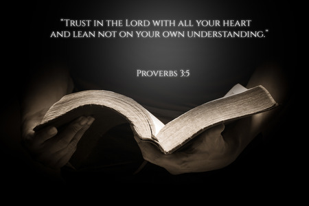 Vintage Bible Verse Background with the Bibleの写真素材