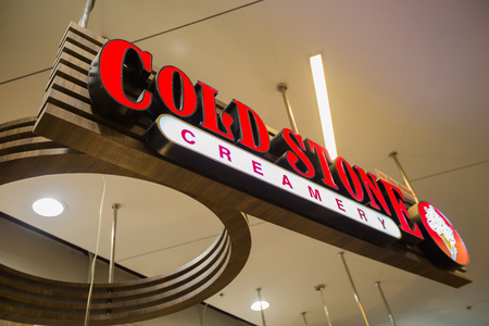 Chiangmai, Thailand - June 16 ,2017: Cold Stone ice-cream shop sign, This branch is located in...