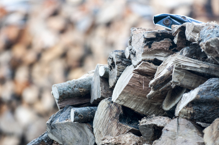 wood for fireplacesの写真素材