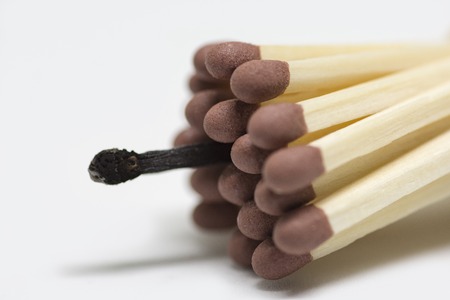 Wooden Matchstick Backgroundの写真素材