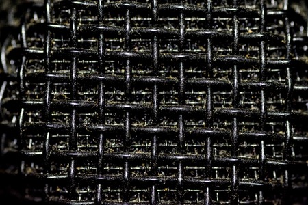 macro close up shot of a microphone headの写真素材