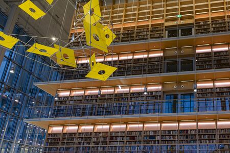 New modern public library - education and information placeのeditorial素材